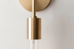 TARA Aged Brass Wall Light 1 -Lifestyle Haven Shop hudson valley lighting lighting tara aged brass wall light 1 house of isabella uk 29618925797430
