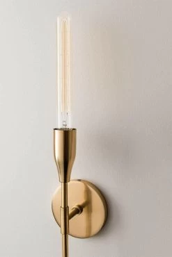 TARA Aged Brass Wall Light 1 -Lifestyle Haven Shop hudson valley lighting lighting tara aged brass wall light 1 house of isabella uk 29674593452086