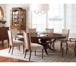 Biedermeier Oval Walnut Dining Table 11 Biedermeier Oval Walnut Dining Table -Lifestyle Haven Shop jonathan charles dining biedermeier oval walnut dining table house of isabella uk 39853923860787