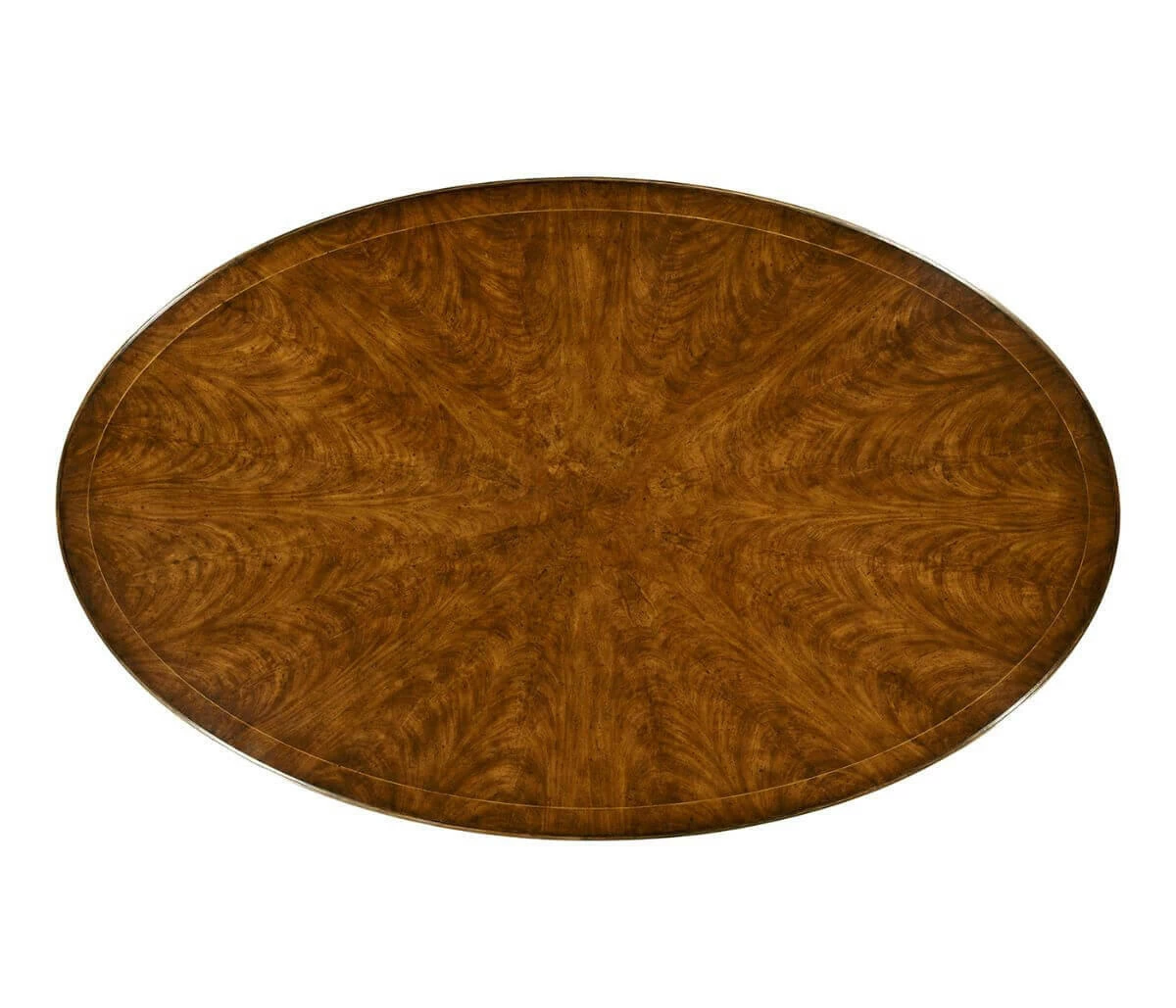 Biedermeier Oval Walnut Dining Table 3 Biedermeier Oval Walnut Dining Table - Image 3