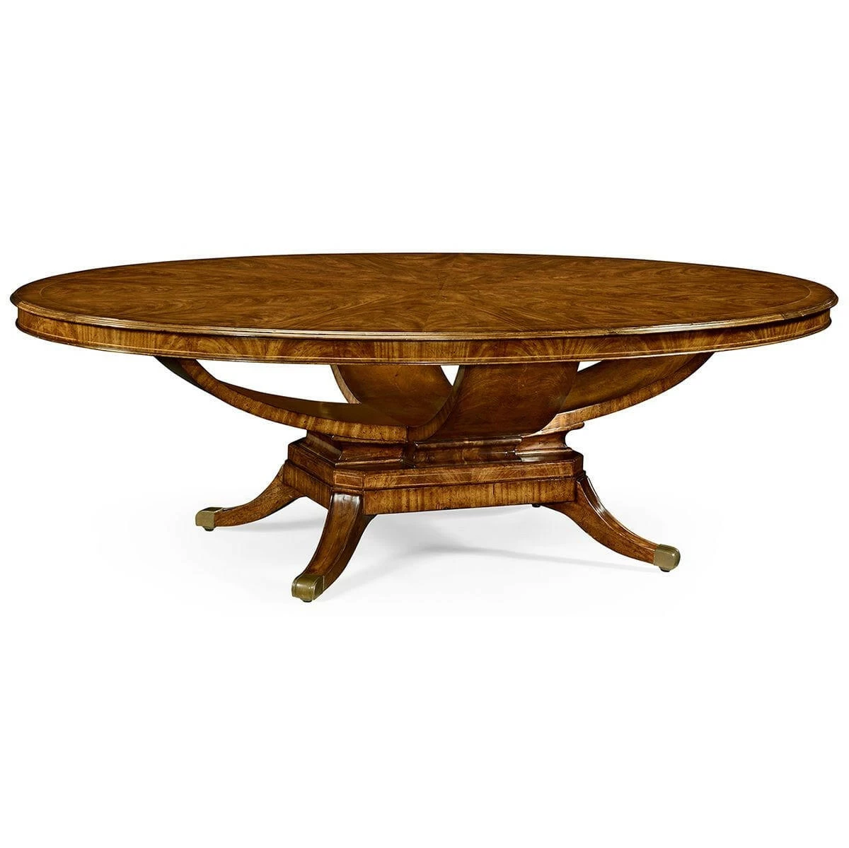Biedermeier Oval Walnut Dining Table 1 Biedermeier Oval Walnut Dining Table