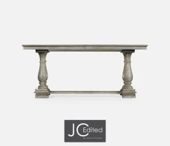 Jonathan Charles Extending Refectory Dining Table Rustic - Rustic Grey 11 Jonathan Charles Extending Refectory Dining Table Rustic - Rustic Grey -Lifestyle Haven Shop jonathan charles dining jonathan charles extending refectory dining table rustic rustic grey house of isabella uk 39855079326003