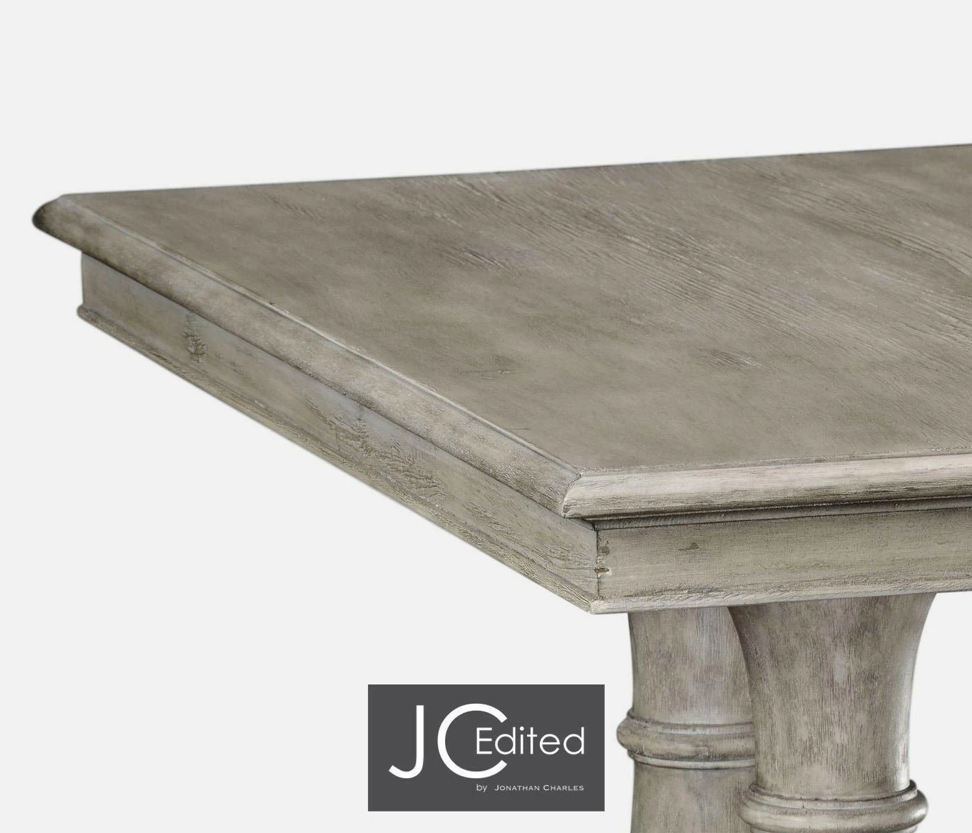 Jonathan Charles Extending Refectory Dining Table Rustic - Rustic Grey 7 Jonathan Charles Extending Refectory Dining Table Rustic - Rustic Grey - Image 7
