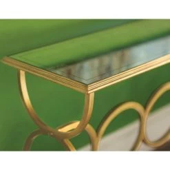 Jonathan Charles Console Table Circles - Gilded -Lifestyle Haven Shop jonathan charles living jonathan charles console table circles gilded house of isabella uk 39854868955443