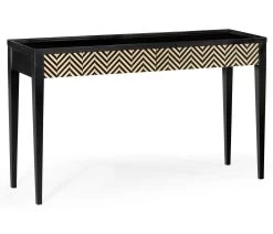 Jonathan Charles Console Table Ebony & Ivory