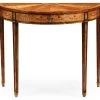 Jonathan Charles Demilune Console Table Sheraton