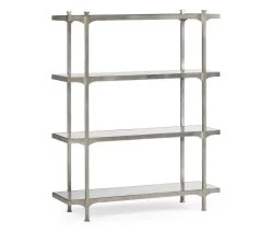 Jonathan Charles Etagere Contemporary Four-tier - Silver