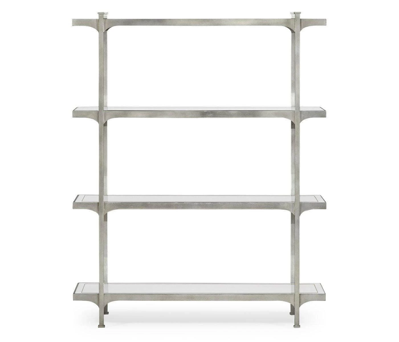 Jonathan Charles Etagere Contemporary Four-tier - Silver 2 Jonathan Charles Etagere Contemporary Four-tier - Silver - Image 2