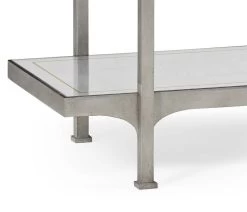 Jonathan Charles Etagere Contemporary Four-tier - Silver 7 Jonathan Charles Etagere Contemporary Four-tier - Silver -Lifestyle Haven Shop jonathan charles living jonathan charles etagere contemporary four tier silver house of isabella uk 39855053734195