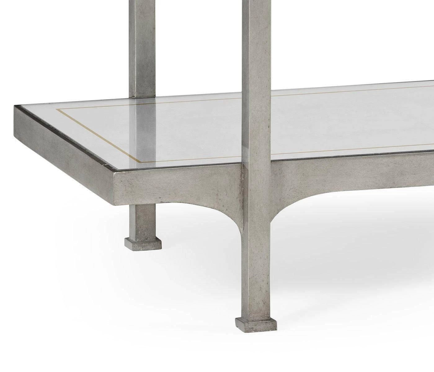 Jonathan Charles Etagere Contemporary Four-tier - Silver 3 Jonathan Charles Etagere Contemporary Four-tier - Silver - Image 3