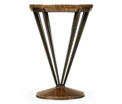 Jonathan Charles Garonne Brass & Walnut Drinks Table