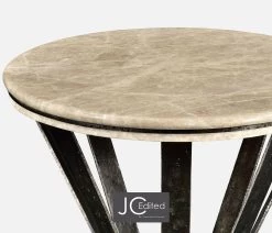 Jonathan Charles Side Table Wrought Iron With Marble Top - Dark -Lifestyle Haven Shop jonathan charles living jonathan charles side table wrought iron with marble top dark house of isabella uk 39855344517427