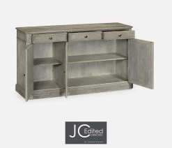 Jonathan Charles Sideboard Rustic With Three Doors In Rustic Grey -Lifestyle Haven Shop jonathan charles living jonathan charles sideboard rustic with three doors in rustic grey house of isabella uk 39855306866995