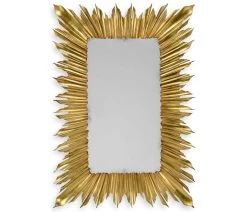 Jonathan Charles Wall Mirror Sunburst - Gold