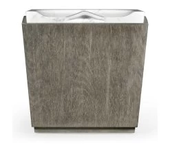 Jonathan Charles Hampton Outdoor Storage Stool In Grey