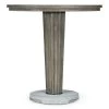 Jonathan Charles Hampton Round Outdoor Counter Table In Grey