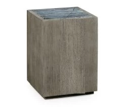 Jonathan Charles Hampton Square Outdoor End Table In Grey
