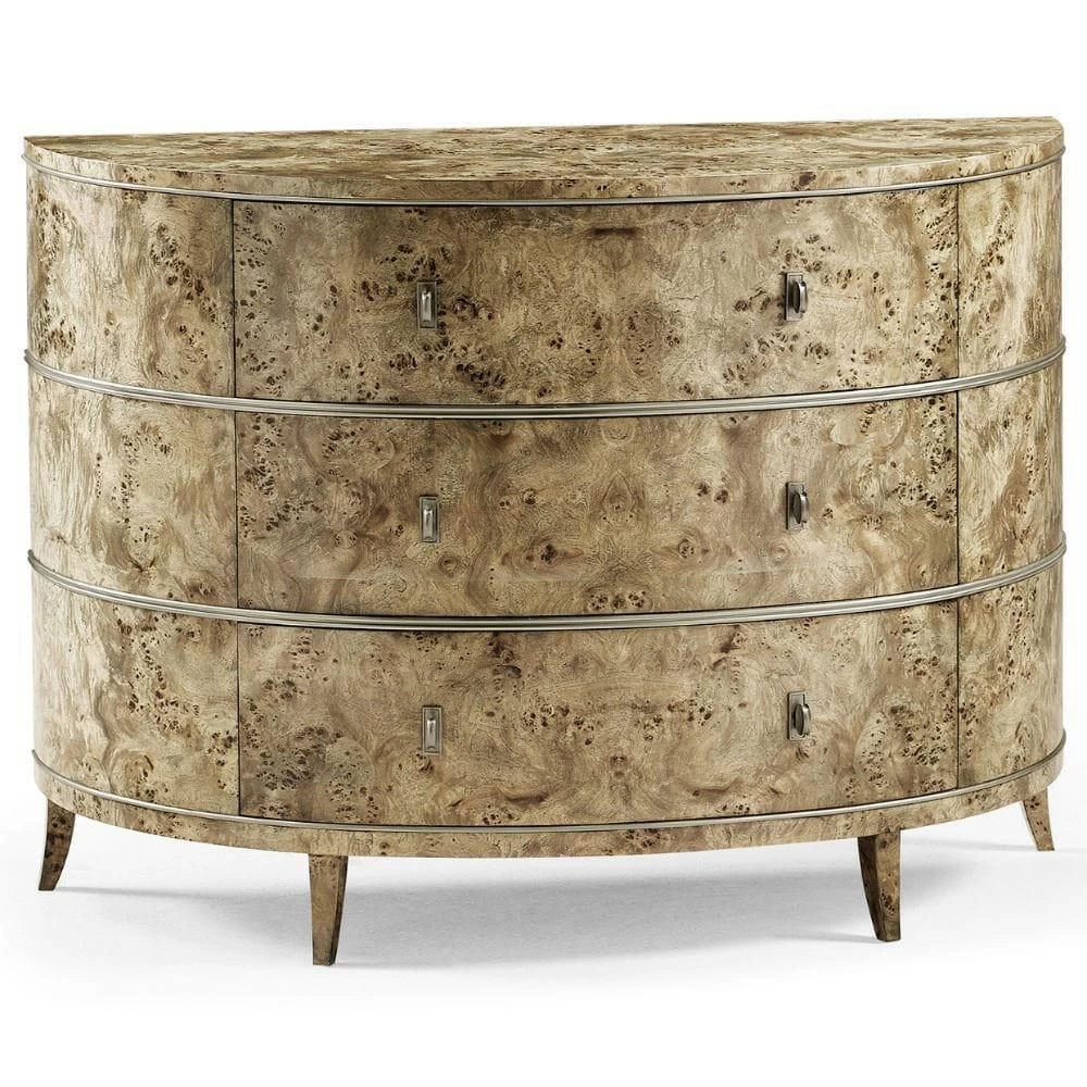 Jonathan Charles Cecilia Demi Lune Chest Of Drawers 2 Jonathan Charles Cecilia Demi Lune Chest Of Drawers - Image 2
