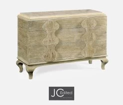 Jonathan Charles Chest Of Drawers Eclectic With Marble Top - Limed Acacia