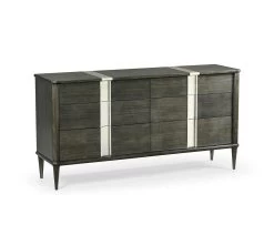 Jonathan Charles Dresser With Six Drawers In Dark Grey Walnut