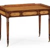 Jonathan Charles Dressing Table Monarch With Leather Inset Drawers