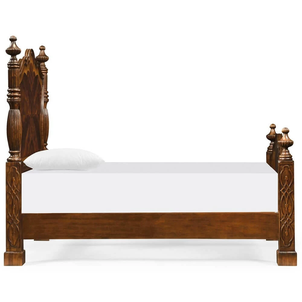 Jonathan Charles King Four Poster Bed Chippendale In Mahogany 3 Jonathan Charles King Four Poster Bed Chippendale In Mahogany - Image 3