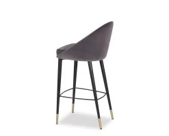 Arden Stool Gainsborough Nickel Grey Bar Stool -Lifestyle Haven Shop liang eimil dining arden stool gainsborough nickel grey bar stool house of isabella uk 41179010302259