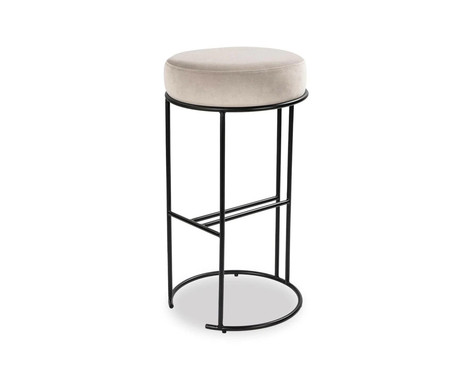 Compti Bar Stool - Kaster Light Grey 2 Compti Bar Stool - Kaster Light Grey - Image 2