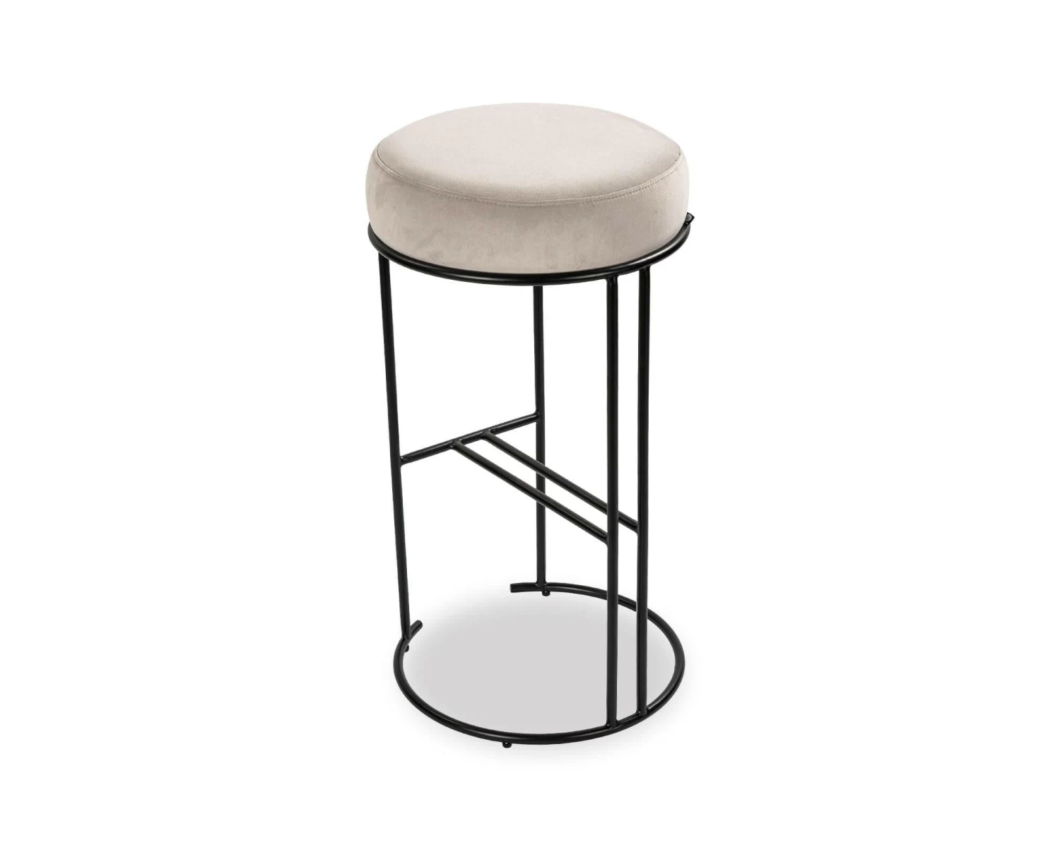 Compti Bar Stool - Kaster Light Grey 3 Compti Bar Stool - Kaster Light Grey - Image 3