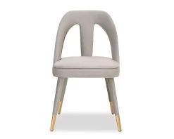 Pigalle Chair Kaster Light Grey Velvet -Lifestyle Haven Shop liang eimil dining pigalle chair kaster light grey velvet house of isabella uk 41178723549491