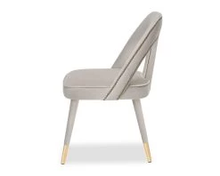 Pigalle Chair Kaster Light Grey Velvet -Lifestyle Haven Shop liang eimil dining pigalle chair kaster light grey velvet house of isabella uk 41178723647795