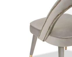 Pigalle Chair Kaster Light Grey Velvet -Lifestyle Haven Shop liang eimil dining pigalle chair kaster light grey velvet house of isabella uk 41178723680563