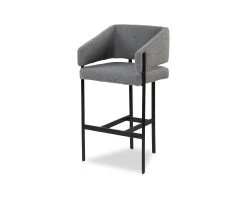 Tatler Bar Stool - Boucle Grey (S)