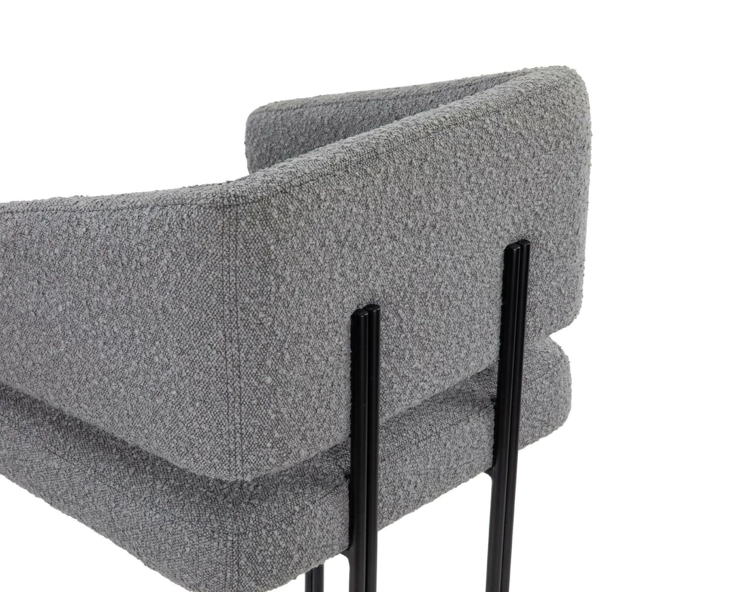 Tatler Bar Stool - Boucle Grey (S) 4 Tatler Bar Stool - Boucle Grey (S) - Image 4