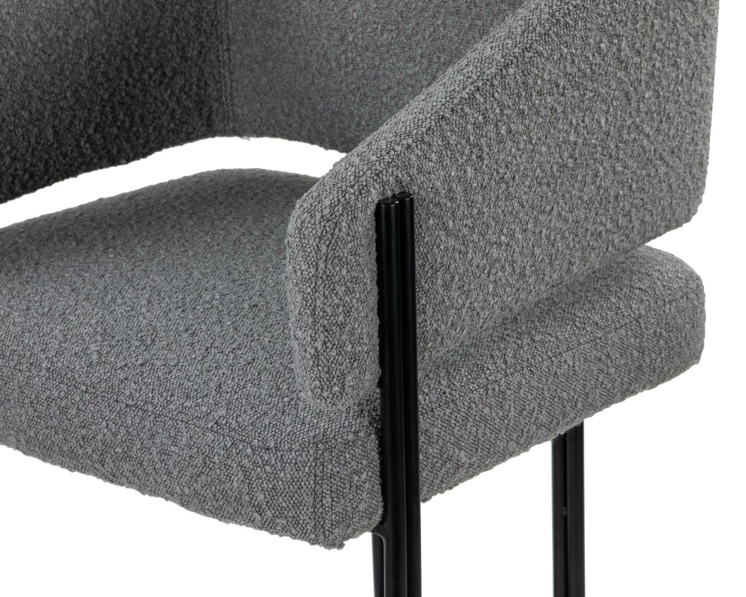 Tatler Bar Stool - Boucle Grey (S) 5 Tatler Bar Stool - Boucle Grey (S) - Image 5
