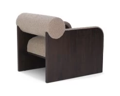 Elis Occasional Chair - Beverly Boucle Espresso Grey -Lifestyle Haven Shop liang eimil living elis occasional chair beverly boucle espresso grey house of isabella uk 42468682105139