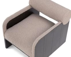 Elis Occasional Chair - Beverly Boucle Espresso Grey -Lifestyle Haven Shop liang eimil living elis occasional chair beverly boucle espresso grey house of isabella uk 42468682170675