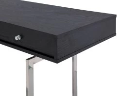 Hamilton Desk - Polished Stainless Steel Legs -Lifestyle Haven Shop liang eimil living hamilton desk polished stainless steel legs house of isabella uk 41178989101363