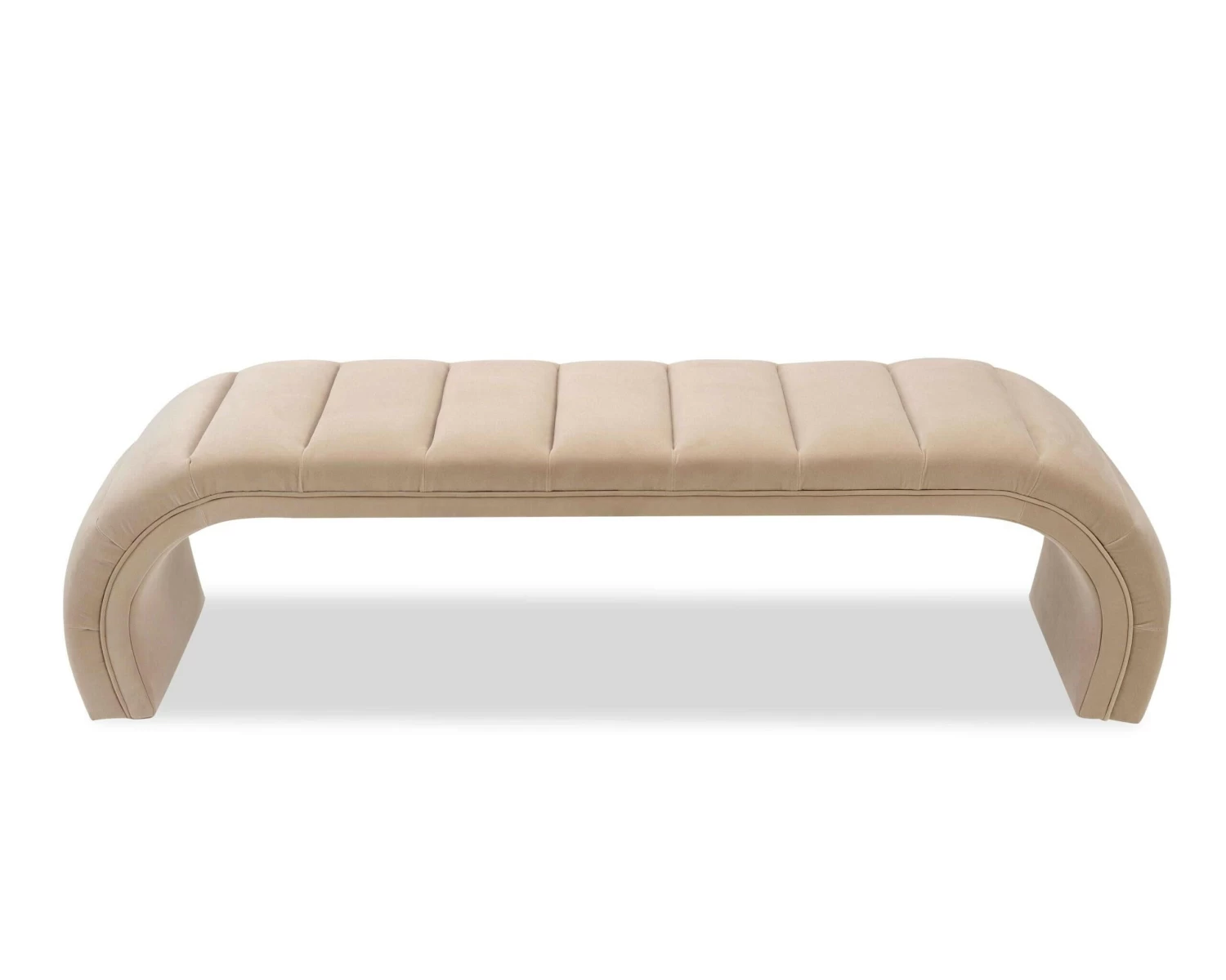 Coppola Bench - Oxford Latte Velvet 2 Coppola Bench - Oxford Latte Velvet - Image 2