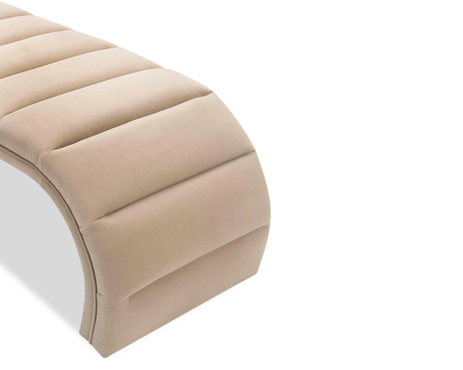 Coppola Bench - Oxford Latte Velvet 4 Coppola Bench - Oxford Latte Velvet - Image 4