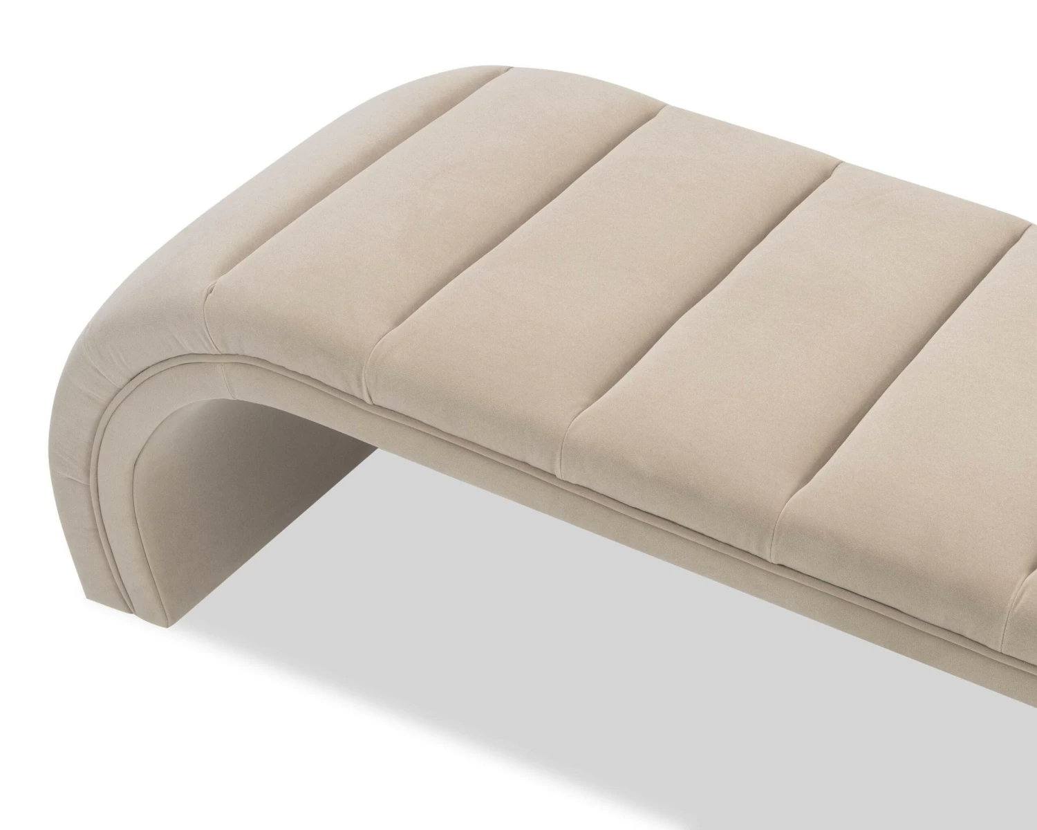 Coppola Bench - Oxford Latte Velvet 5 Coppola Bench - Oxford Latte Velvet - Image 5