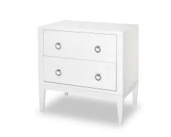 Verona 2 Drawers White High Gloss