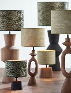 Shade Cylinder 25-25-18 Cm TWEED Green -Lifestyle Haven Shop light living lighting shade cylinder 25 25 18 cm tweed green house of isabella uk 40273977442611