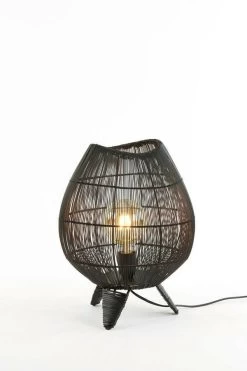 Table Lamp 28x37 Cm YUMI Matt Black -Lifestyle Haven Shop light living lighting table lamp 28x37 cm yumi matt black house of isabella uk 40275306053939