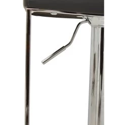 Baina Dark Grey And Chrome Square Base Bar Stool -Lifestyle Haven Shop noosa co dining baina dark grey and chrome square base bar stool house of isabella uk 42934331408691
