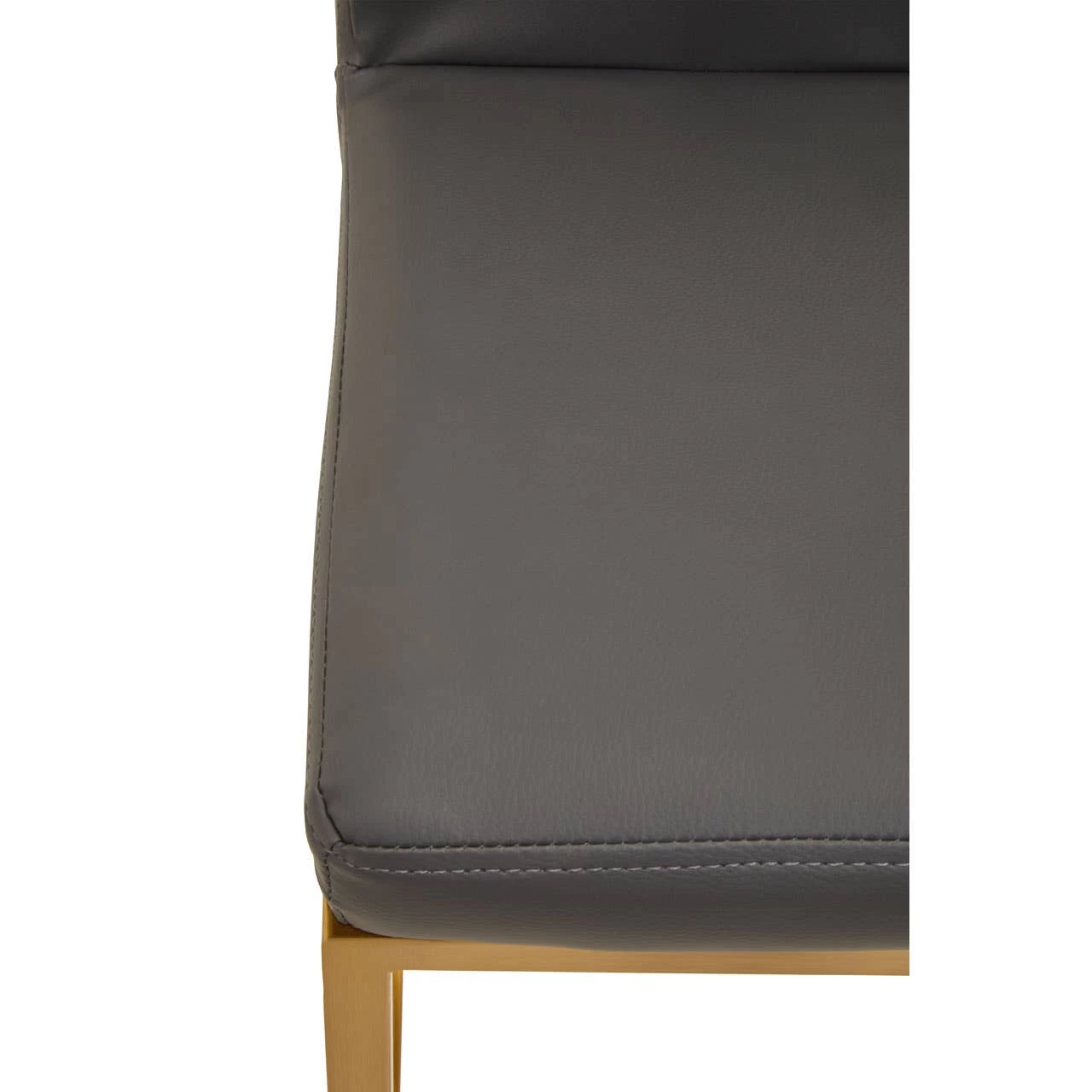 Baina Dark Grey Pu And Gold Finish Bar Chair 9 Baina Dark Grey Pu And Gold Finish Bar Chair - Image 9