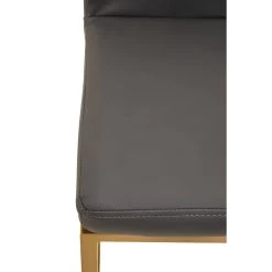 Baina Dark Grey Pu And Gold Finish Bar Chair 19 Baina Dark Grey Pu And Gold Finish Bar Chair -Lifestyle Haven Shop noosa co dining baina dark grey pu and gold finish bar chair house of isabella uk 42934284124467