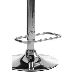 Baina White Quilted Chrome Base Bar Stool -Lifestyle Haven Shop noosa co dining baina white quilted chrome base bar stool house of isabella uk 42933632008499
