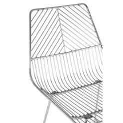 District Chrome Metal Wire Tapered Bar Chair -Lifestyle Haven Shop noosa co dining district chrome metal wire tapered bar chair house of isabella uk 42935074816307