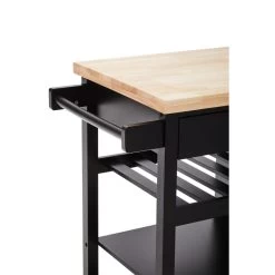 Frankfurt Black Kitchen Trolley -Lifestyle Haven Shop noosa co dining frankfurt black kitchen trolley house of isabella uk 42934710108467